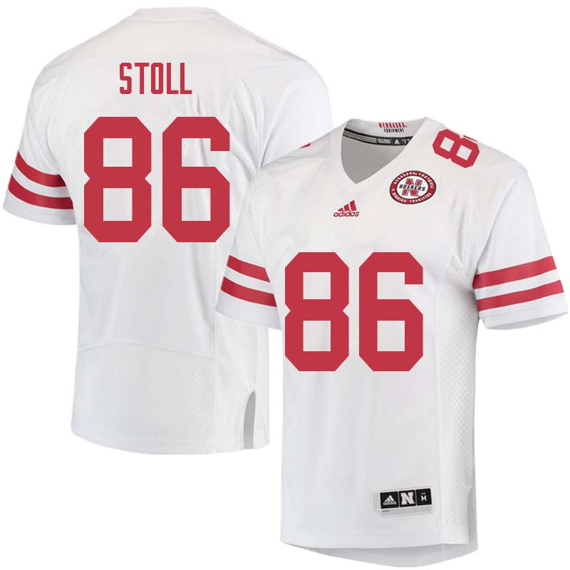 Men #86 Jack Stoll Nebraska Cornhuskers College Football Jerseys Sale-White